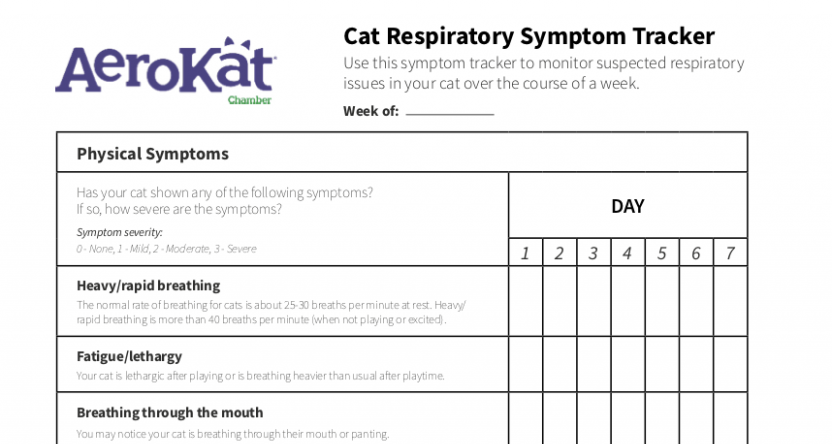 Cat Respiratory Symptom Tracker